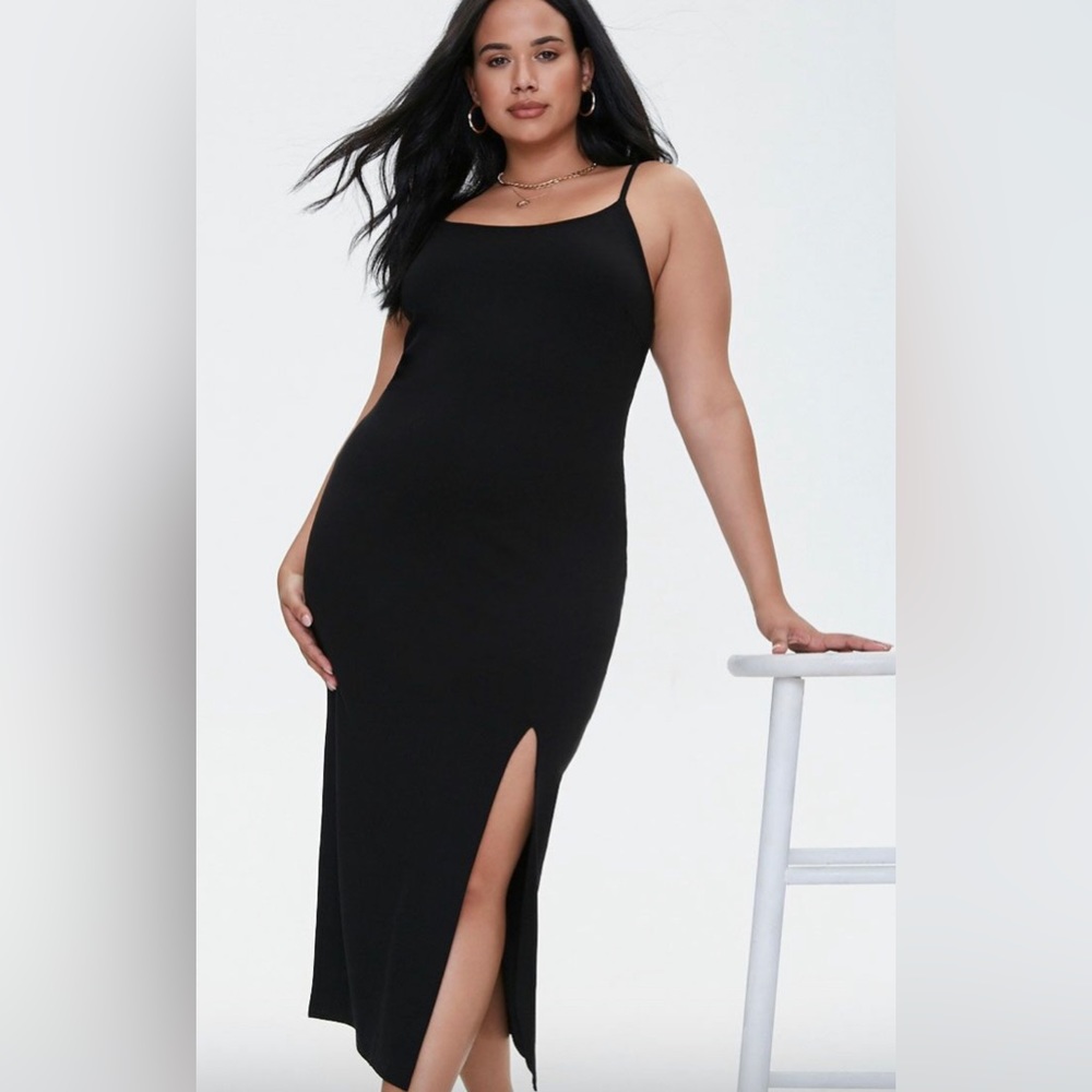 Bodycon Dress with Slit, plus size